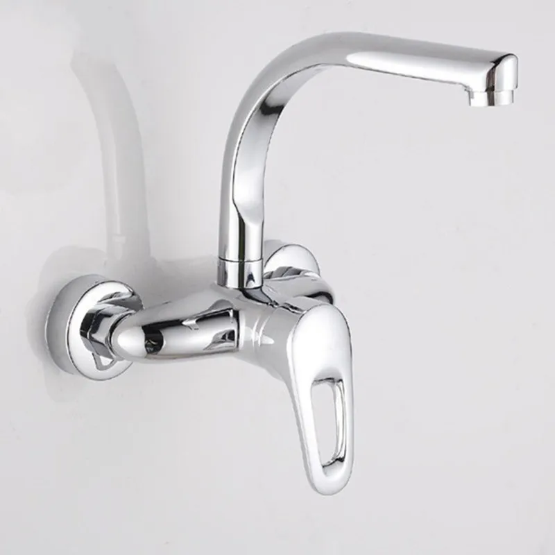 Бесплатная доставка кран для кухонной раковины с одной ручкой и двойным