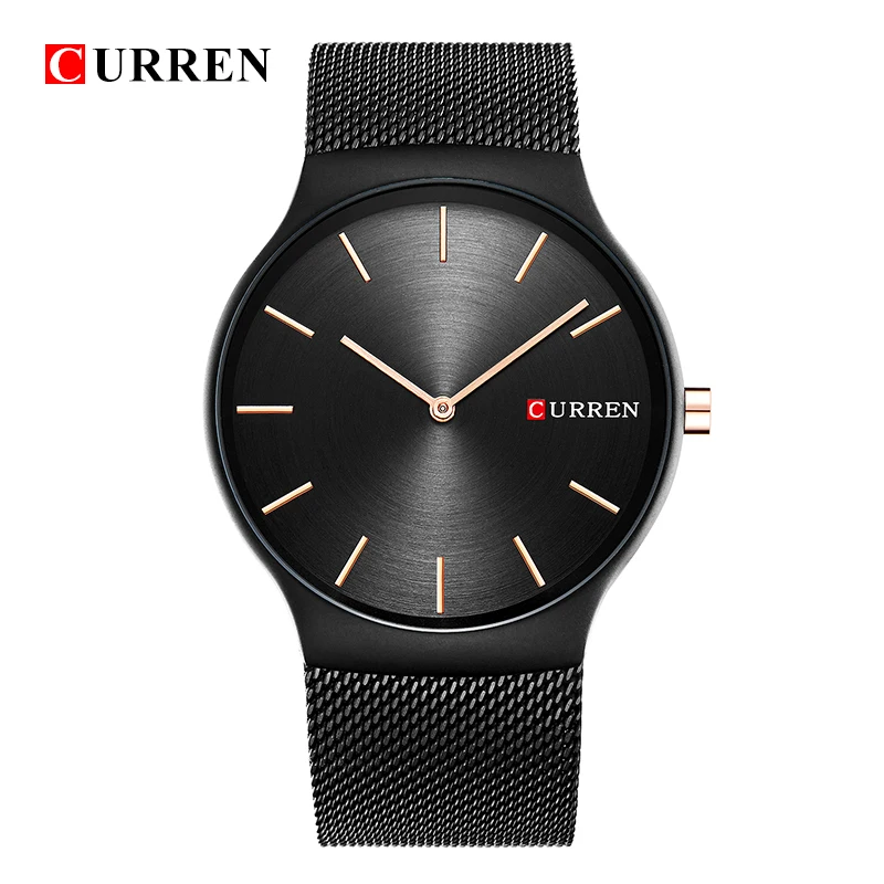 CURREN 8256 новые черные розовые золотые указки relogio masculino люксовый бренд аналоговые