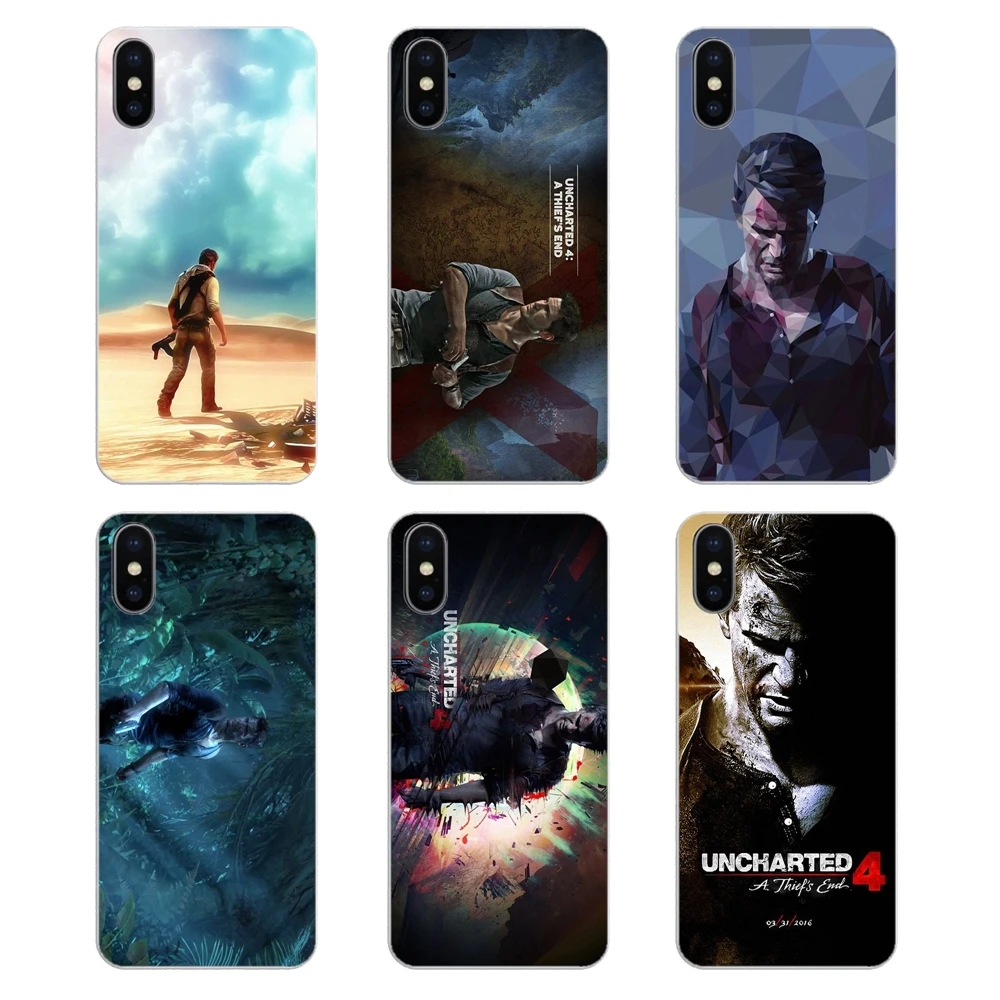 Nathan Drake Uncharted 4 A Thiefs End Game Art For Samsung Galaxy A5 A6 A7 A8 A9 J4 J5 J7 J8 2017 2018 Plus Prime Soft Cover Bag |