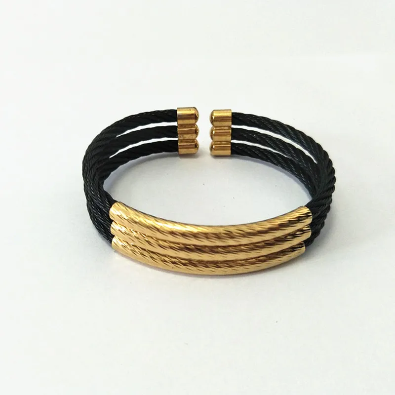 Новые модные браслеты из Проволочной проволоки ювелирные изделия нержавеющей