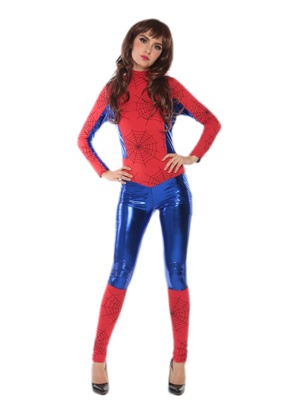 

new arrival spiderwomen catsuit costume 3S1730 Free shipping new cheap halloween sexy spider girl costume