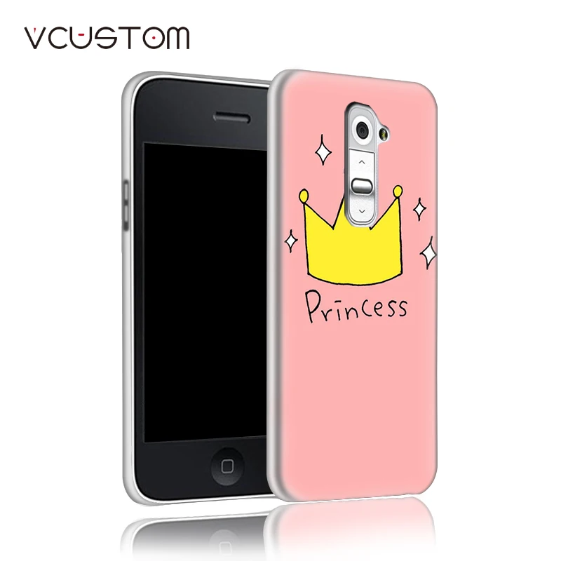 Vcustom смешать принцесса Лев цветок бабочка белый жесткий Чехлы для LG G2 мини D618 D620