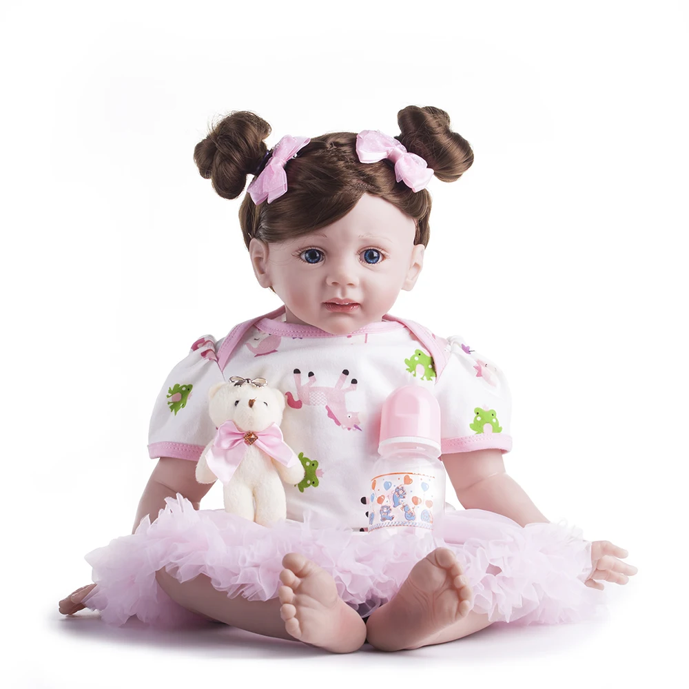 60 см силиконовые виниловые игрушки Reborn Baby Doll для девочек принцесса малыш живые