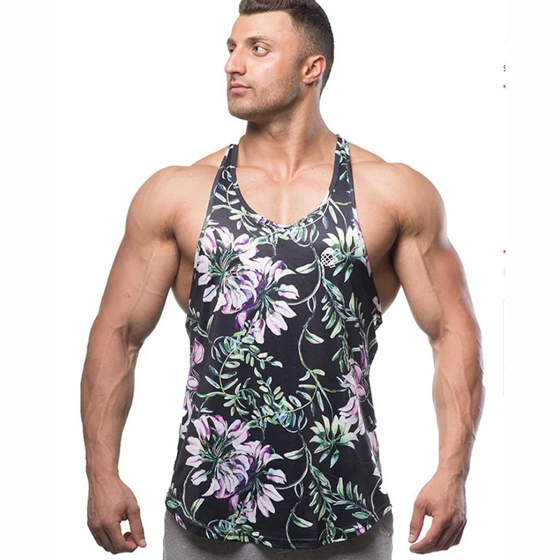 GYMNORTH Camo майка мужская с 3D принтом Canotta бодибилдинг одежда 2018 для фитнеса без