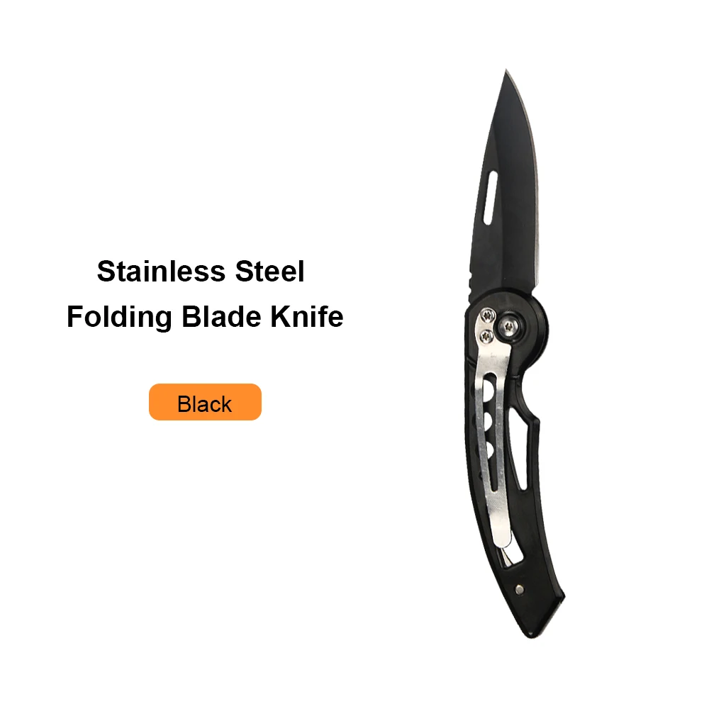 Black Folding Knife JelBo черный складной нож Karambit выживания карманные ножи тактический Открытый пустыне Кемпинг Складной нож ручной инструмент комплект - Цвет: Black Folding Knife