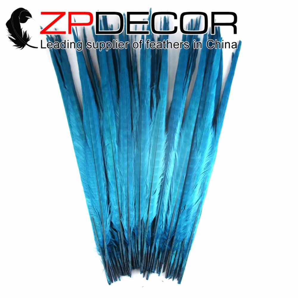 ZPDECOR 50 штук 55 см (20 22 дюйма) разноцветные окрашенные перья из хвоста фазана