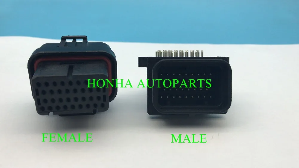 Бесплатная доставка 5 шт. AMP TYCO TE 4-1437290-0 PA66 34 контакта ECU штекер и гнездо