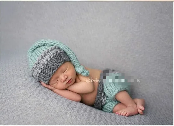 

Sale of 0 to 3 months 1 set of hand-woven baby hat Handmade Children's joker knitted cap XDT-274