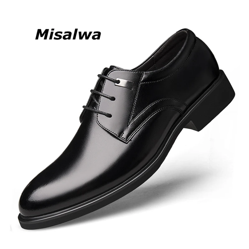 Misalwa/сезон весна-лето; Классические Мужские модельные туфли в стиле дерби; дышащая обувь; большие размеры 47, 48, 49; Повседневная обувь в деловом стиле