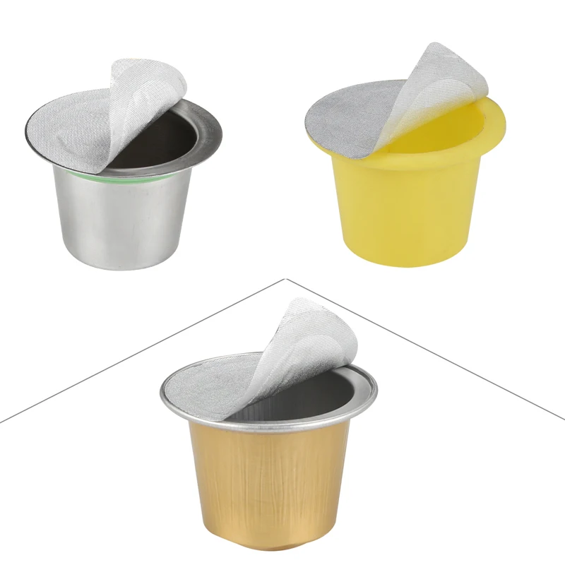 Gamlung 140/280/420 шт клейкие алюминиевые крышки фольги для Nespresso капсулы с кофе