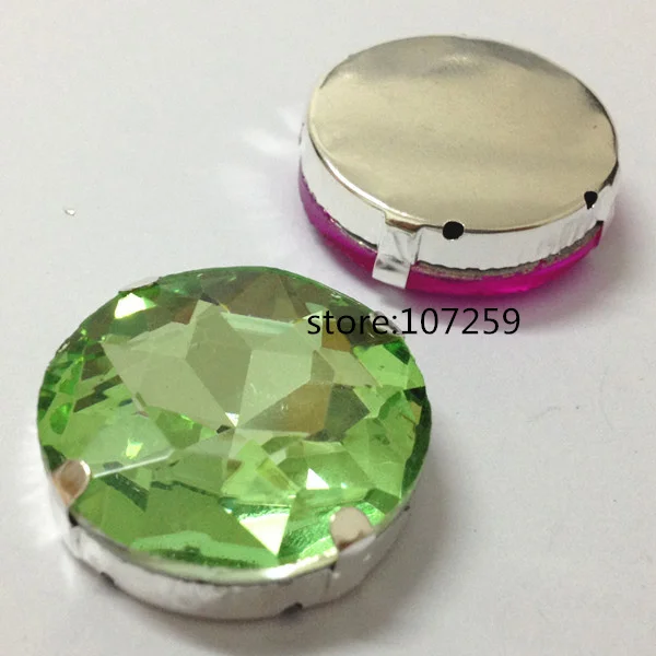 peridot TopStone шить на стекло кристалл круглый Baoshihua коготь горный хрусталь нескольких цветов 10 мм 12 мм 14 мм 27 мм шить на камень плоский Топ - Цвет: peridot