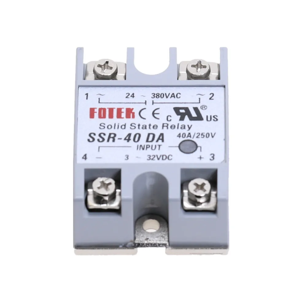 1 шт. SSR-40DA 40 DA твердотельные реле Модуль 3-32 В DC вход 24-380VAC 40A