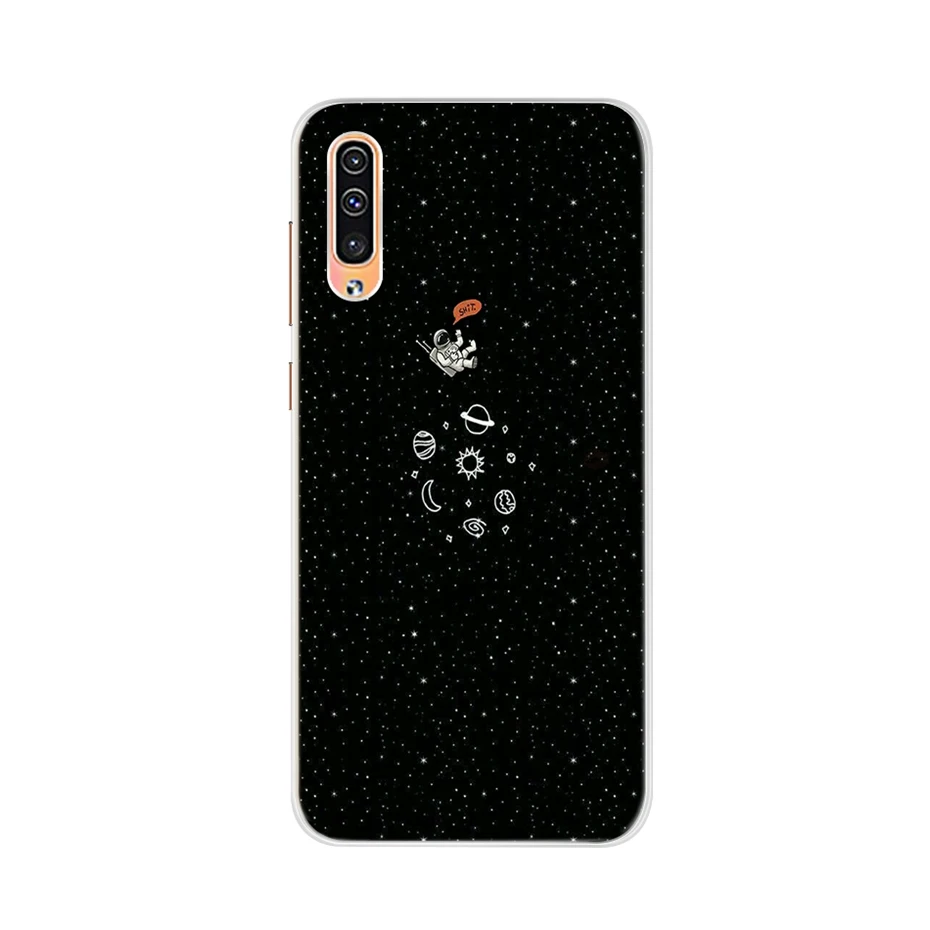 Розовый Чехол для Samsung Galaxy A50, силиконовая задняя крышка, чехол для телефона Samsung A50 A 50 A505 A505F SM-A505F, мягкий чехол, бампер - Цвет: Розовый
