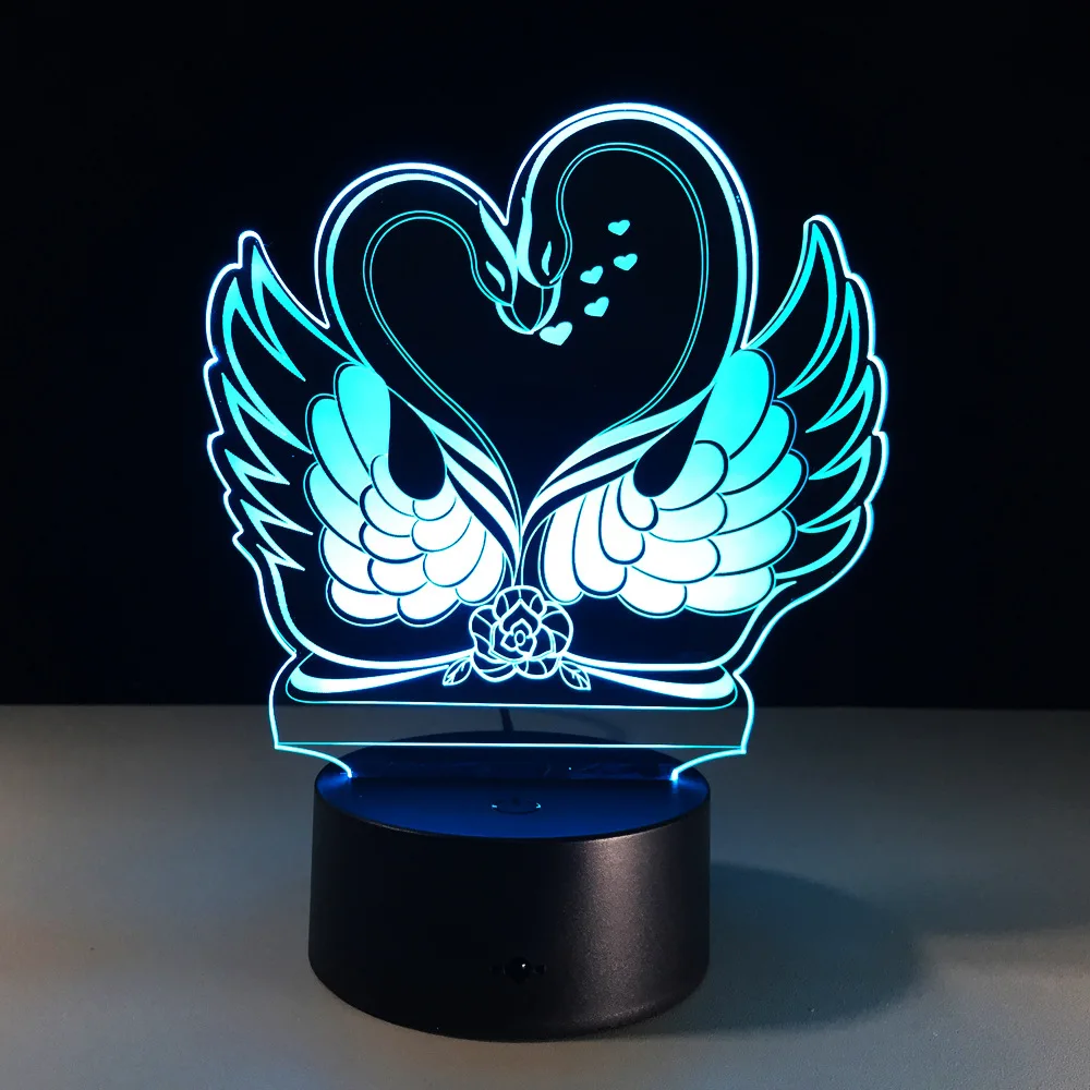 Креативный подарок на день Святого Валентина 3d лампа Светодиодная детская