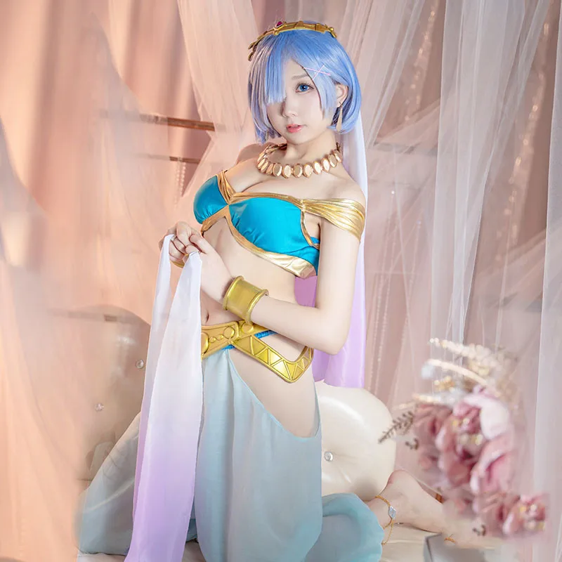 Аниме Re Zero Kara Hajimeru Isekai Seikatsu Ram u RAM Remu REM Aladdin верхние брюки парики женские костюмы