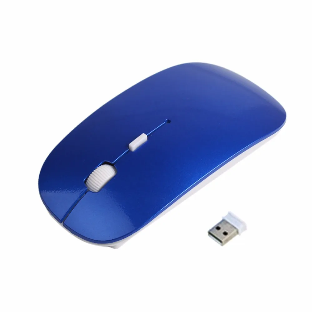 Портативный тонкий 2 4 ГГц кнопки оптическая USB Беспроводная игровая мышь Мыши для
