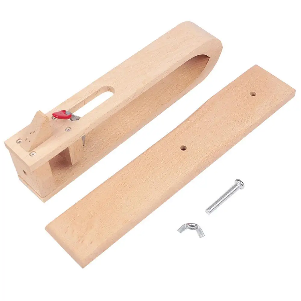 Буковое дерево ручной шитье по коже пони 360 вращение Кожа Ремесло Настольный