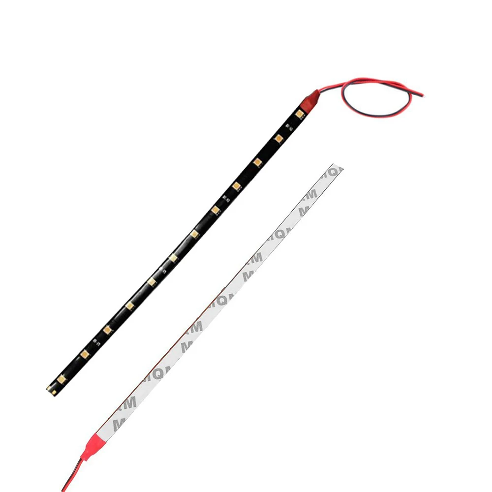YSY 10 шт./лот 30 см водонепроницаемый свет 1210/3528 15SMD гибкие светодиодные полосы авто