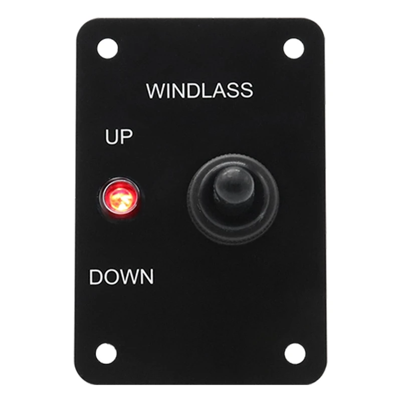 Marine Boat Anchor Windlass Return Toggle Switch Aluminum Plate 2 Way Led Light Up/Down Winch | Автомобили и мотоциклы