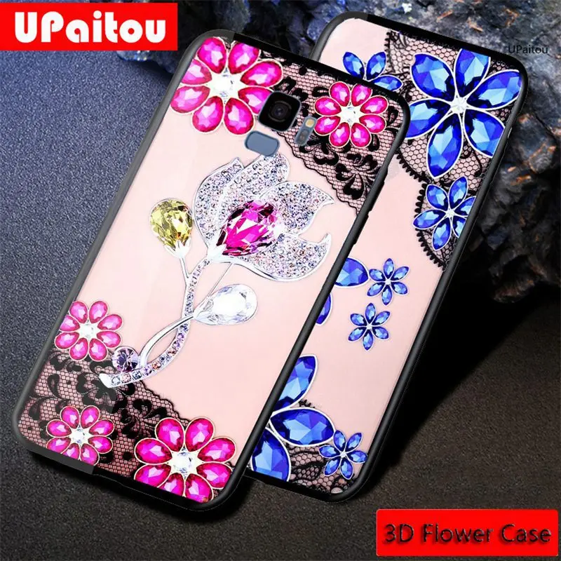 UPaitou 3D рельеф кружевное платье с цветочным рисунком чехол для телефона Samsung Galaxy J2