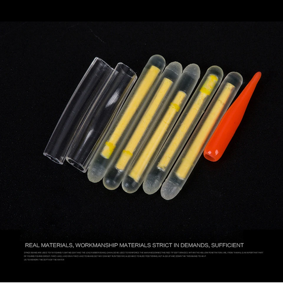 15 шт./3 сумки 4.5 х 37 мм Поплавки флуоресцентный Lightstick свет ночь поплавок удочкой огни темно Свечение Палку для Рыбалка Интимные аксессуары