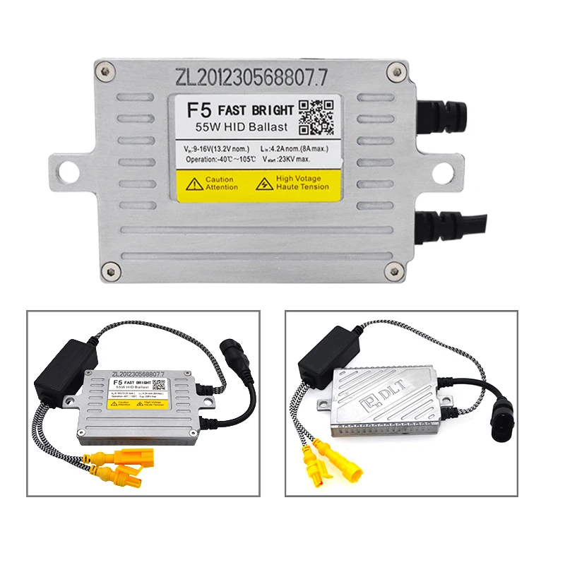 HCDLT AC 55 Вт DLT F5 балласт Быстрый Яркий старт Reator F5T HID тонкий цифровой для 12 В