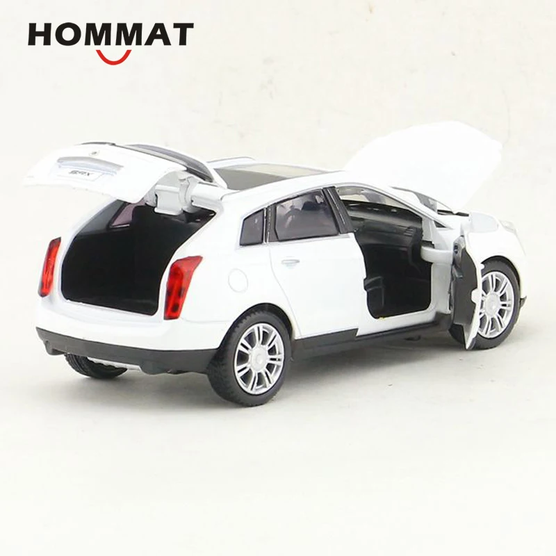 Модель автомобиля HOMMAT в масштабе 1:32 Cadillac SRX SUV модель Литые и игрушечные