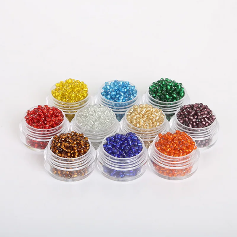 10 colors 4mm 600pcs Silver Color Lined Czech Glass Seed Beads Spacer Loose beads For Jewelry Making DIY Necklace Accessories | Украшения и