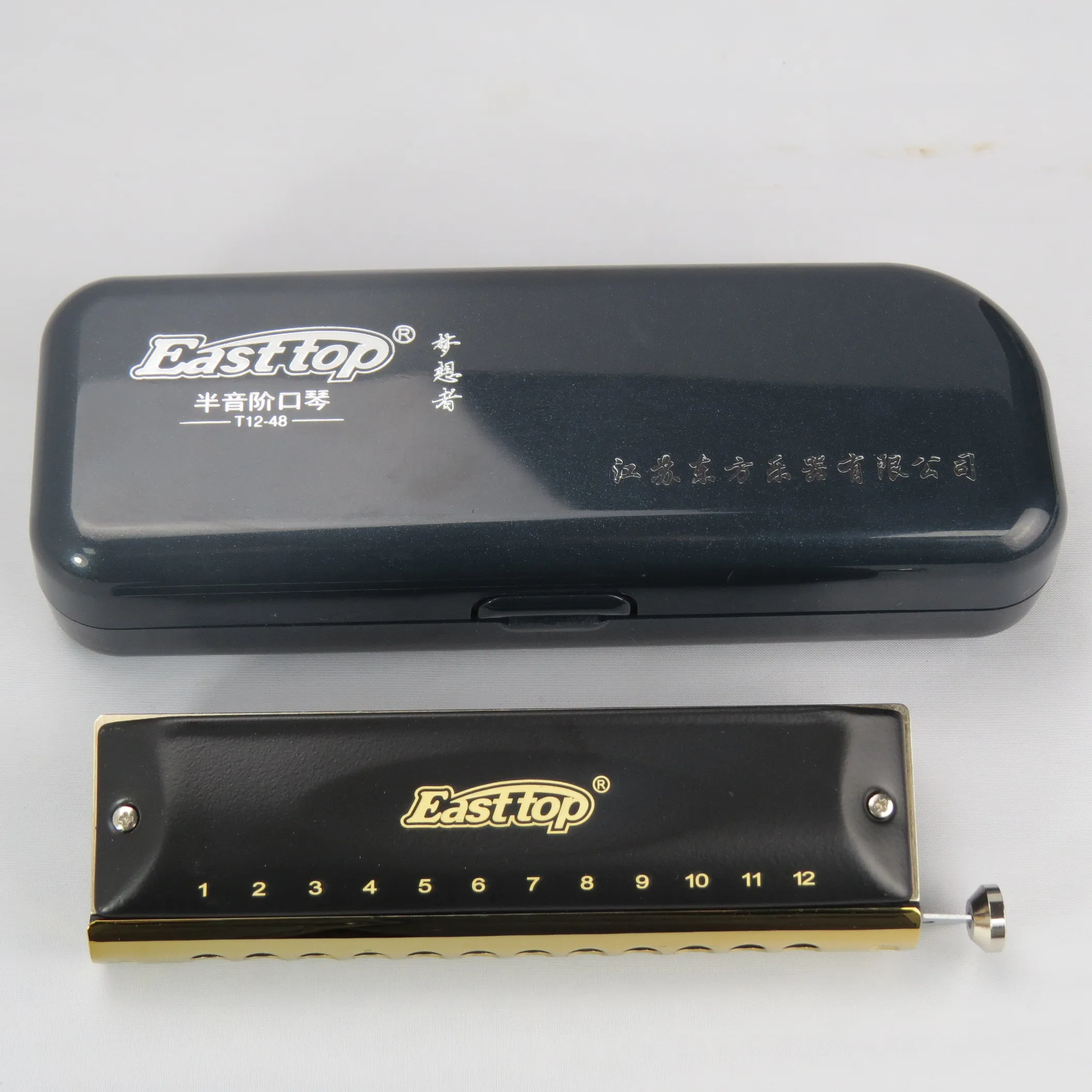 EASTTOP 12 отверстий профессиональная Хроматическая гармоника ABS расческа C key|Губная