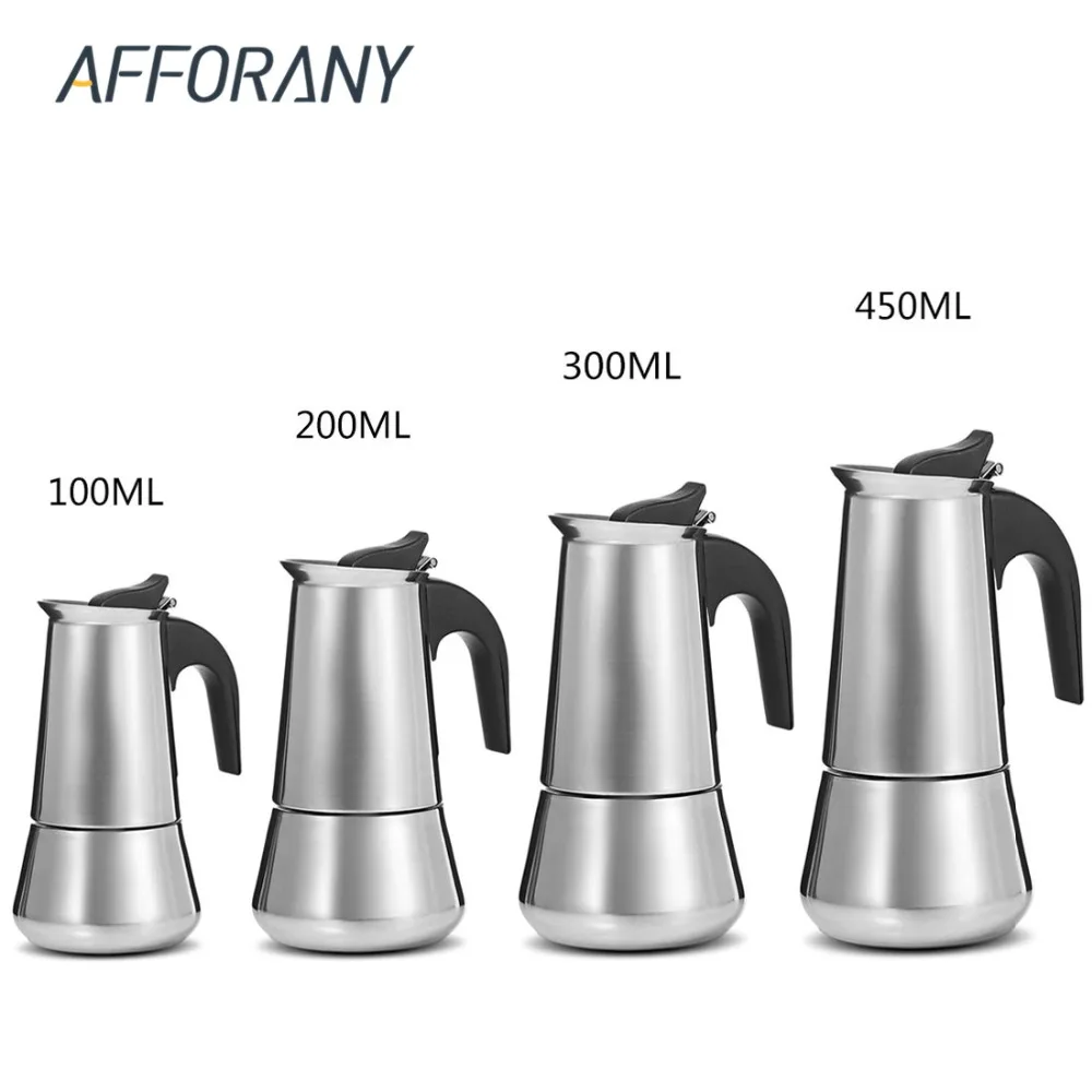 Кофеварка Moka Minipress 450 мл из нержавеющей стали кофеварка для эспрессо Перколятор с