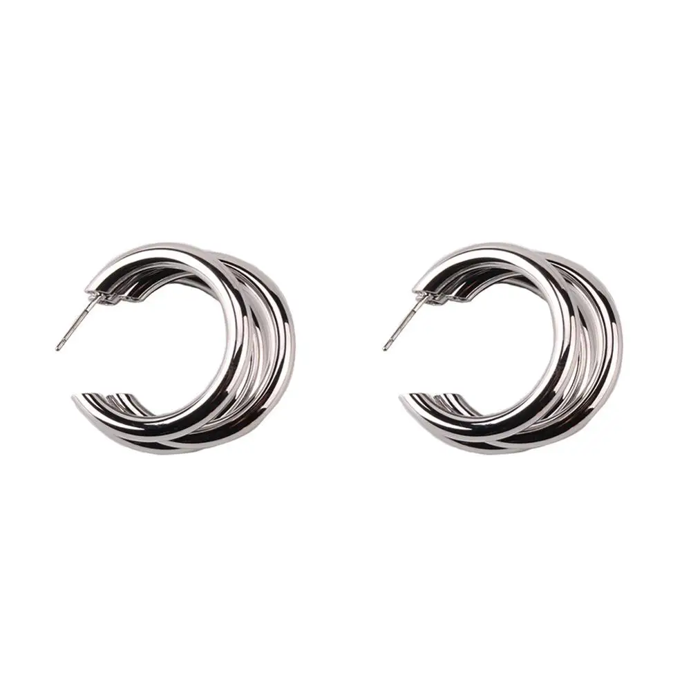 Silver Color 4 Лучшее для Леди Мода Серьги для Для женщин панк висячие серьги Эффектные серьги геометрические украшения Свадебная вечеринка для девочек Подарки - Окраска металла: Silver Color 4