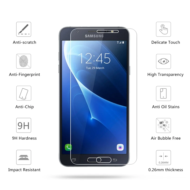 2.5D 0 26 мм 9H Премиум Закаленное стекло протектор экрана для Samsung Galaxy J7 2016 j710 J710F J710M