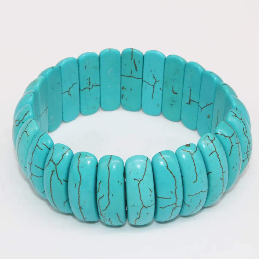 Модный Национальный браслет с натуральным камнем преувеличенный женский