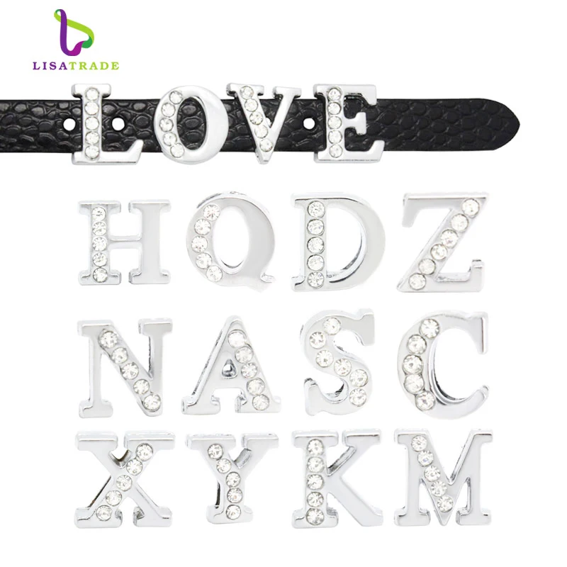 8 мм стразы на одной половине слайдов Буквы Подвески &quot выбор можно выбрать