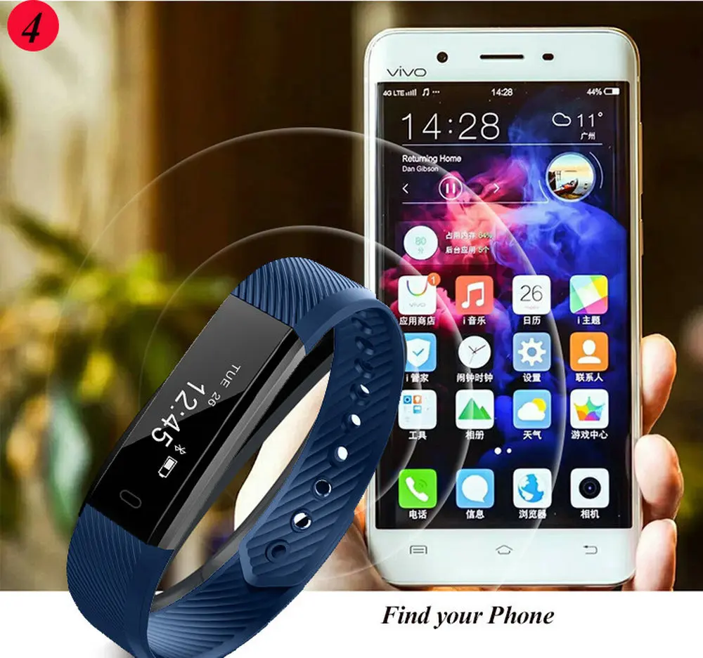 2018 ID115 HR Diggro Smart Bracelet Heart Rate Monitor Activity Tracker Band Waterproof Wristbands For IOS Android | Электроника