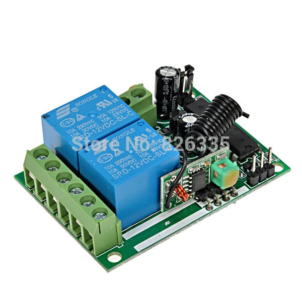 Фиксированный code12V 2CH беспроводной пульт дистанционного управления Передатчик