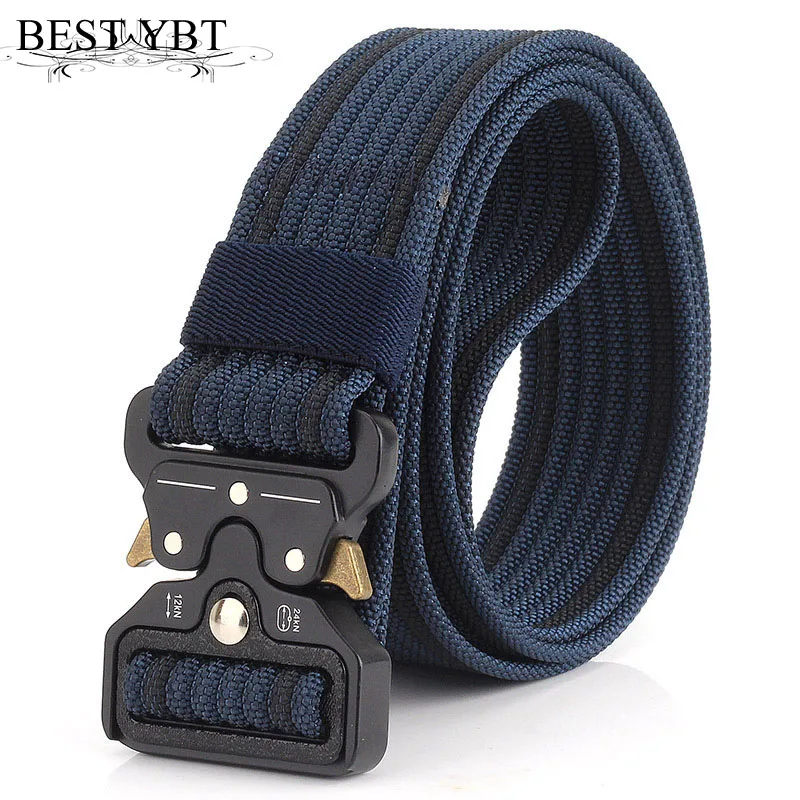 

Best YBT Unisex Belt Nylon Alloy Insert buckle Women Belt Cowboy Outdoor Sports Casual Fashion High Quality Hot Selling Men Belt