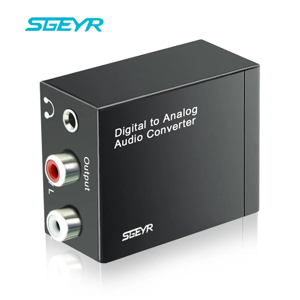 Цифровой оптический коаксиальный преобразователь Toslink в аналоговый SGEYR DAC