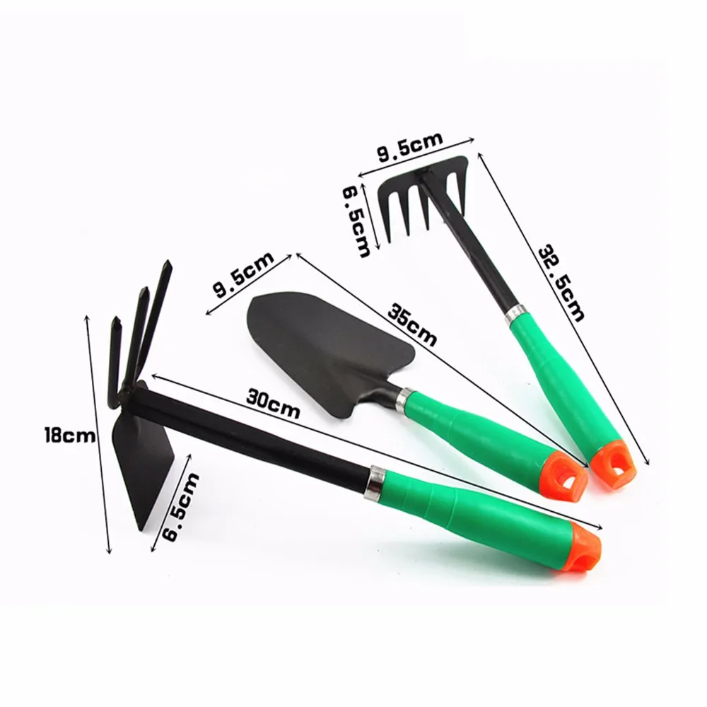 

Garden tools kit Garden Park size shovel rake hoe small hoe rake balcony vegetable planting Loosen Soil Garden hand Tool.