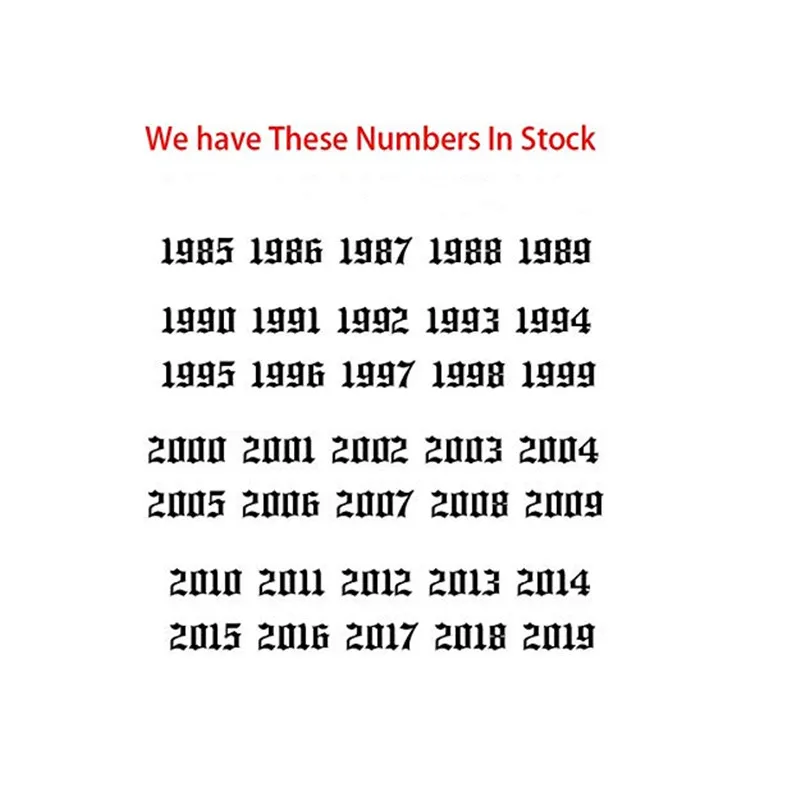 Ожерелье с английскими цифрами на день рождения 1991 1992 1993 1994 1995 1996 1997 1998 1999 подарок