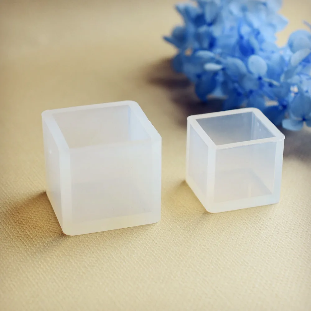 Силиконовые формы 20 мм 25 35 Кубические Подвески из смолы ручной работы DIY
