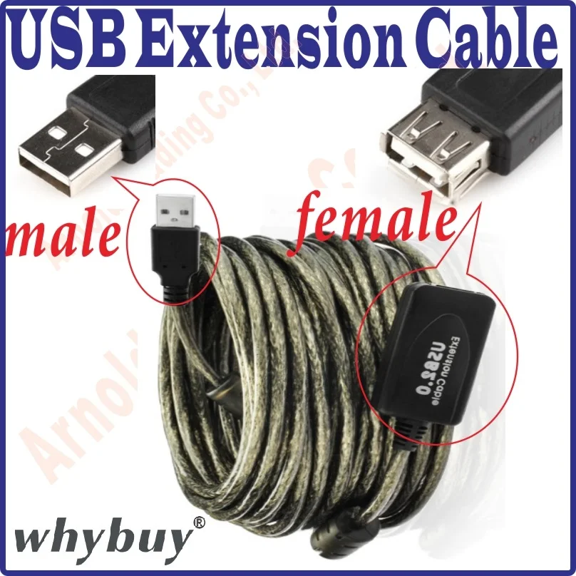 1 м/3 м/5 м/10 м/20 м USB 2 0 кабель удлинитель с усилителем Удлиненный для передачи