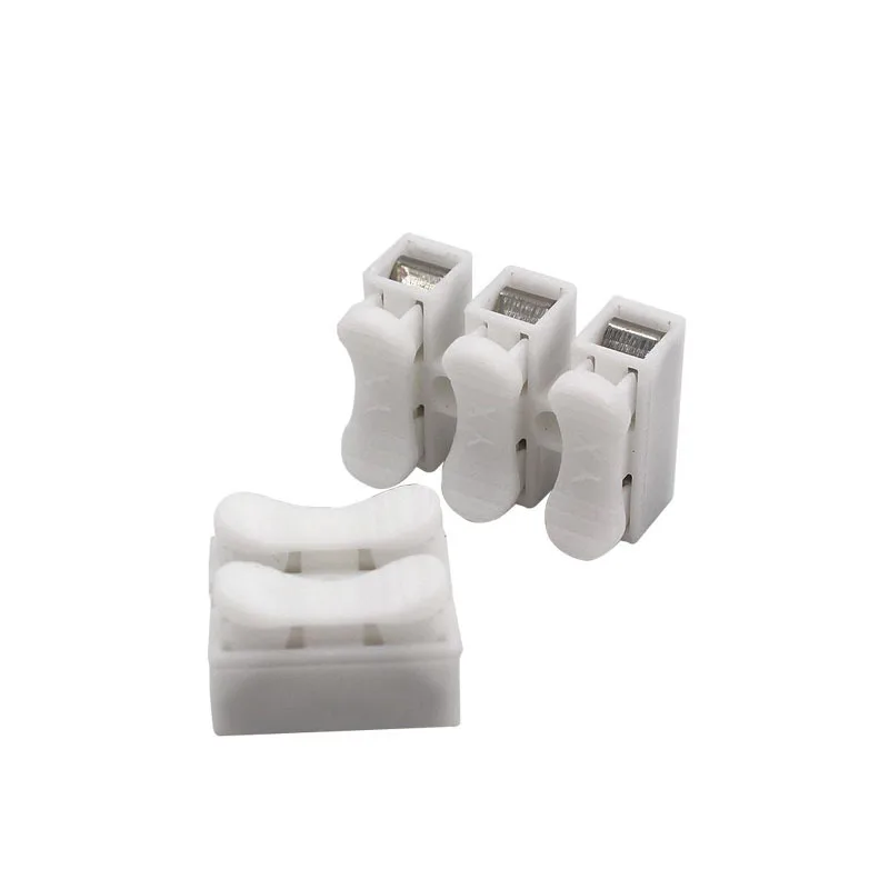 10 шт./лот CH-2 Spring Wire Quick Connector 2p 3p G7 Electric Crimp Terminals Block Splice Cable Clamp Easy Fit Led Strip |