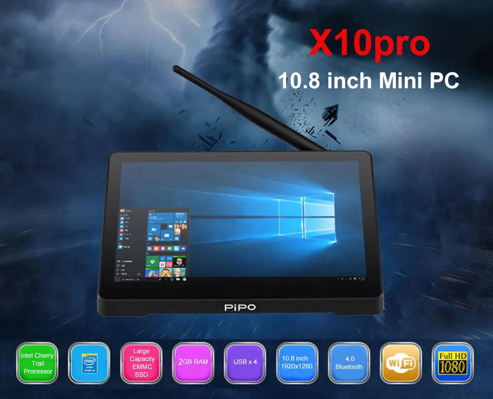 PIPO X10 PRO планшет с 10 8 дюймовым дисплеем четырёхъядерным процессором Intel Z8350 ОЗУ 4 Гб