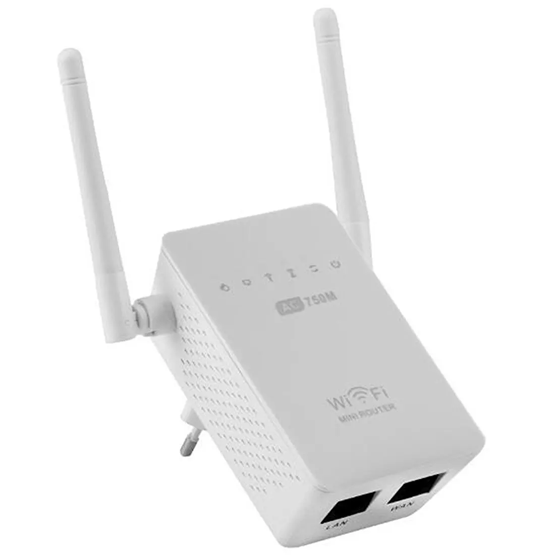 802.11b/g/n/ac беспроводной Wifi ретранслятор 750 Мбит/с мини Repetidor Wifi усилитель сигнала 2,4G+ 5,8G Wifi удлинитель 2* 5dBi антенна EU/US