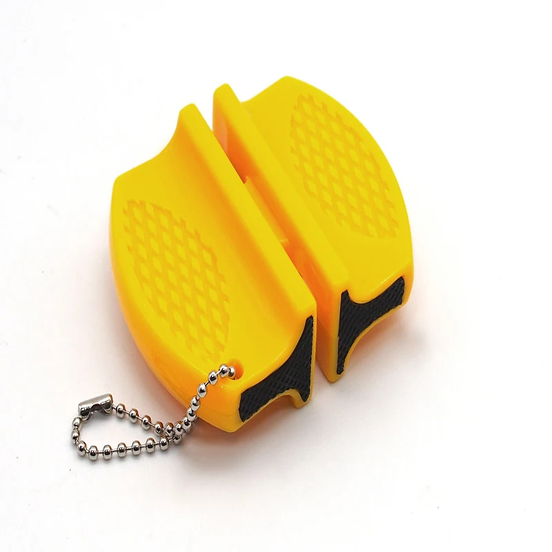 Mini portable kitchen knives tools creative accessories butterfly type two-level camping small knife sharpener light | Дом и сад