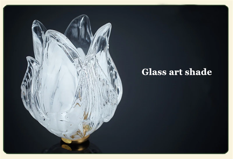 Стеклянная настольная лампа FUMAT винтажная металлическая креативная модная