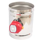 Демферная Воздушная система из нержавеющей стали, 125 мм, заслонка, электрический воздушный воздуховод HVAC, моторизованный демпфер для клапана вентиляционной трубы 5 дюймов