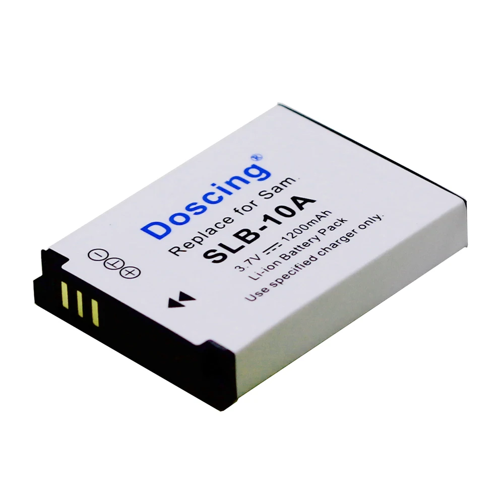 Аккумулятор Doscing SLB 10A для камеры Samsung SL102 SL202 SL420 SL620 SL820 HZ10W HZ15W ES55 L100 L110 L200 L210