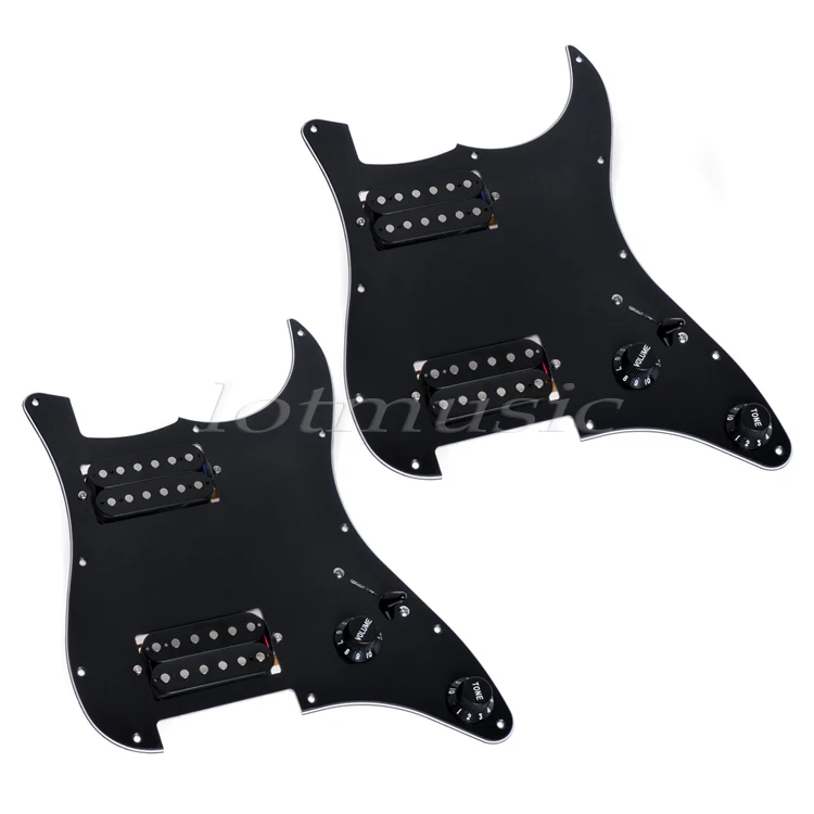 2 шт. черная HH нагруженная царапин пластина pickguard Пикапы Для струна гитары Замена |